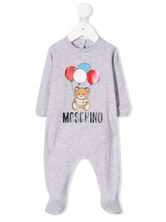 Moschino Kids комбинезон для новорожденного с принтом Toy Bear