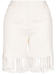 XU ZHI шорты с бахромой
