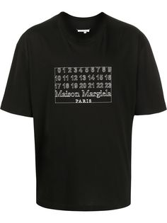 Maison Margiela футболка Number с логотипом