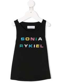 SONIA RYKIEL ENFANT топ без рукавов с логотипом