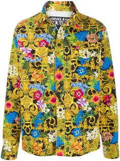 Versace Jeans Couture куртка-рубашка с принтом Baroque