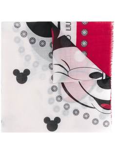 LIU JO шарф с принтом Mickey Mouse