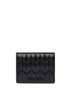 Miu Miu стеганый компактный кошелек