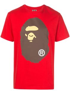 BAPE футболка с графичным принтом