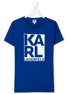 Karl Lagerfeld Kids футболка с короткими рукавами и логотипом