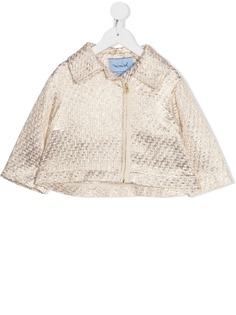 Mi Mi Sol жакет на молнии с эффектом металлик