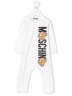 Moschino Kids комбинезон для новорожденного с логотипом