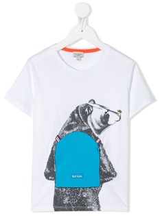Paul Smith Junior футболка с графичным принтом и логотипом