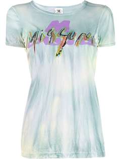 M Missoni футболка с вышитым логотипом