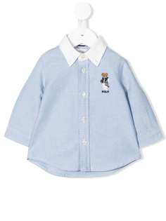 Ralph Lauren Kids рубашка Polo Bear на пуговицах