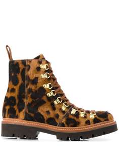 Grenson ботинки Nanette с леопардовым принтом