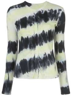 Proenza Schouler White Label футболка с длинными рукавами и принтом тай-дай