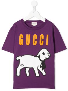 Gucci Kids футболка с принтом