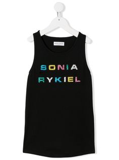 SONIA RYKIEL ENFANT топ без рукавов с логотипом