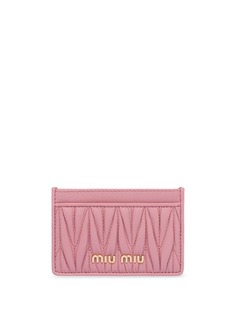 Miu Miu стеганый картхолдер