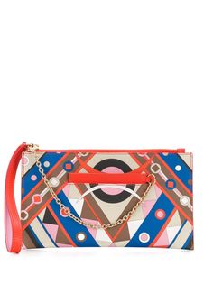 Emilio Pucci клатч Vivara Baby с принтом и ручкой-браслетом