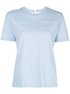 Proenza Schouler White Label футболка с логотипом