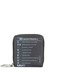 Mm6 Maison Margiela кошелек с круговой молнией и принтом