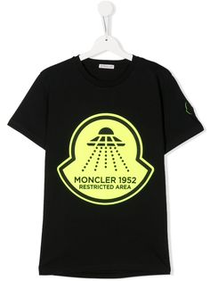 Moncler Kids футболка с логотипом UFO