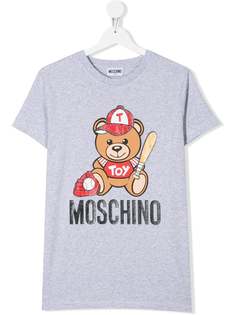 Moschino Kids футболка Toy Bear с логотипом