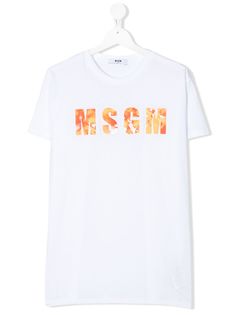 Msgm Kids футболка с логотипом