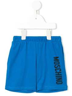 Moschino Kids шорты с логотипом и эластичным поясом