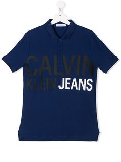 Calvin Klein Kids рубашка-поло с короткими рукавами и логотипом