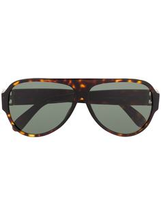 Givenchy Eyewear солнцезащитные очки-авиаторы черепаховой расцветки