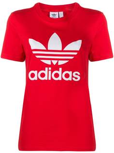 adidas футболка с логотипом Trefoil