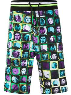 Frankie Morello шорты с кулиской и графичным принтом