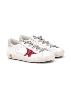 Golden Goose Kids кроссовки с блестками