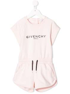 Givenchy Kids комбинезон с кулиской и логотипом