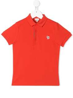 Paul Smith Junior рубашка-поло с короткими рукавами и вышитым логотипом