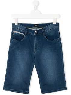 BOSS Kidswear джинсовые шорты кроя слим