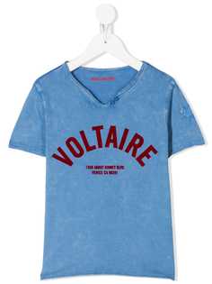 Zadig & Voltaire Kids футболка с аппликацией логотипа