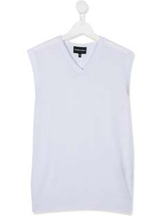Emporio Armani Kids топ с V-образным вырезом