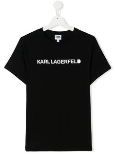 Karl Lagerfeld Kids футболка с короткими рукавами и логотипом