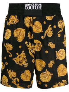 Versace Jeans Couture сетчатые шорты с принтом