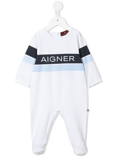 Aigner Kids ромпер с логотипом