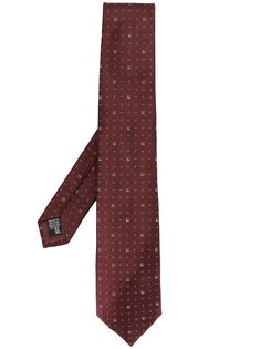 Emporio Armani галстук с геометричным принтом