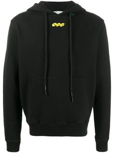 Off-White худи Disrupted Font узкого кроя