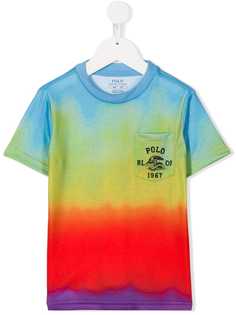Ralph Lauren Kids футболка с принтом тай-дай