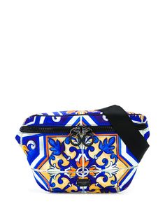 Dolce & Gabbana поясная сумка с принтом Maiolica