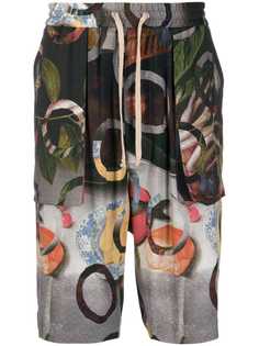 Vivienne Westwood длинные шорты с принтом
