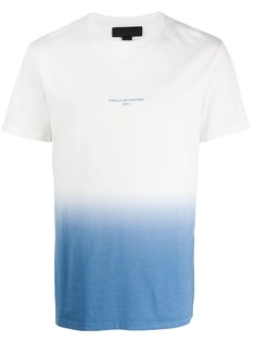 Stella McCartney футболка с эффектом омбре и логотипом