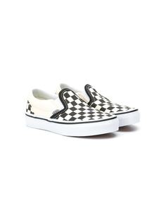 Vans Kids слипоны в шахматную клетку