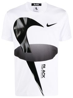 Black Comme Des Garçons футболка с логотипом из коллаборации с Nike