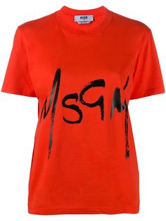 MSGM футболка с логотипом
