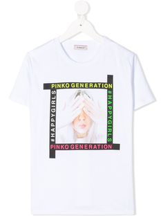 Pinko Kids футболка с фотопринтом