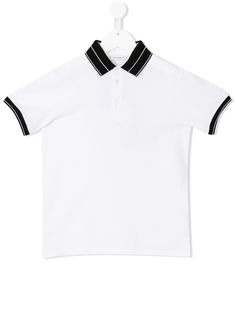 Dolce & Gabbana Kids рубашка-поло с контрастными деталями